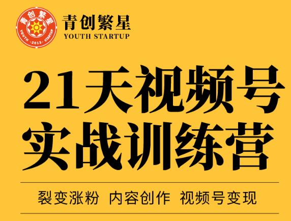 张萌21天视频号实战训练营，裂变涨粉、内容创作、视频号变现 价值298元-汇课新知资源网