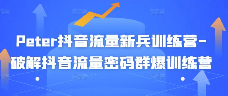 Peter抖音流量新兵训练营-破解抖音流量密码群爆训练营（新兵）-汇课新知资源网