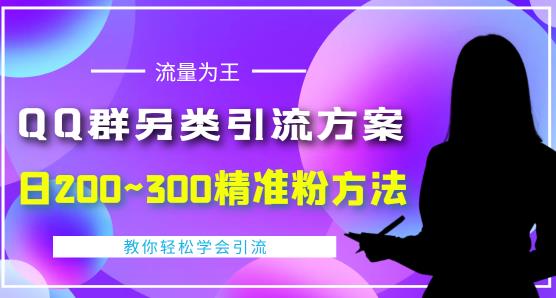 价值888的QQ群另类引流方案，半自动操作日200~300精准粉方法【视频教程】-汇课新知资源网