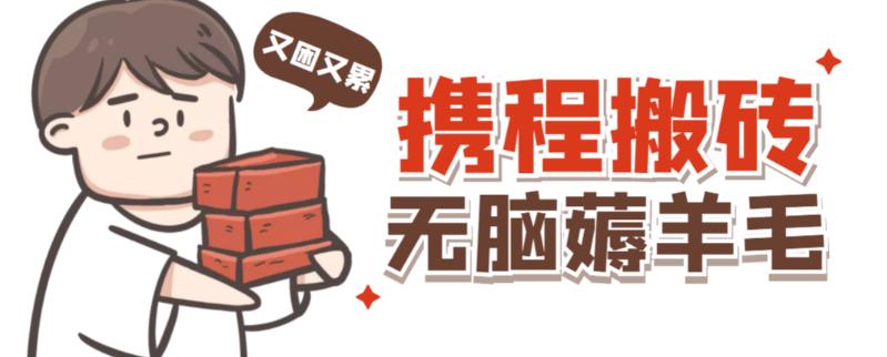 携程最新无脑薅羊毛低保玩法，后期稳定一天几十的收益，可多号放大收益-汇课新知资源网