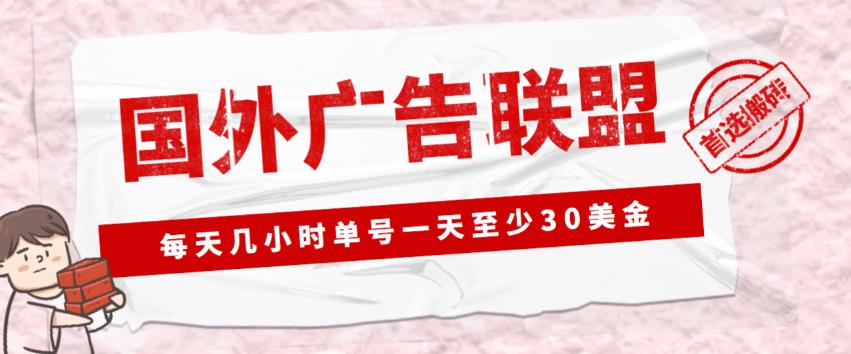 外面收费1980的最新国外LEAD广告联盟搬砖项目，单号一天至少30美金【详细玩法教程】-汇课新知资源网