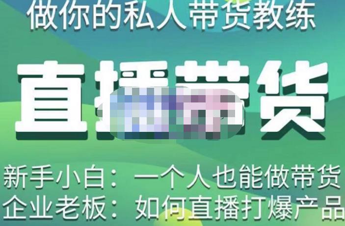 硬核传媒·直播带货（私人教练），实操实战教学，通俗易懂，学完后新手小白一个人也能做带货-汇课新知资源网