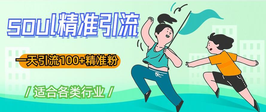 soul精准引流系列课程，一天引流100+精准粉，适合各类行业-汇课新知资源网