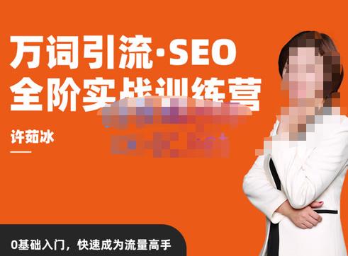 许茹冰·万词引流-SEO全阶实战训练营，0基础入门，快速成为流量高手-汇课新知资源网