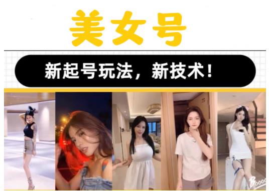 2023抖音快手短视频美女号课程制作玩法教程，美女号搬运新起号玩法，新技术（素材+教程）-汇课新知资源网