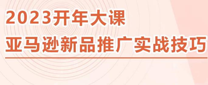 2023亚马逊新品推广实战技巧，线下百万美金课程的精简版，简单粗暴可复制，实操性强的推广手段-汇课新知资源网