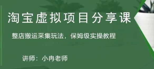 淘宝虚拟整店搬运采集玩法分享课：整店搬运采集玩法，保姆级实操教程-汇课新知资源网