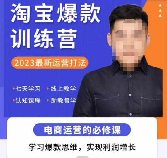 爱上黄昏·淘宝爆款训练营，2023最新运营打法，学习爆款思维，实现利润增长-汇课新知资源网