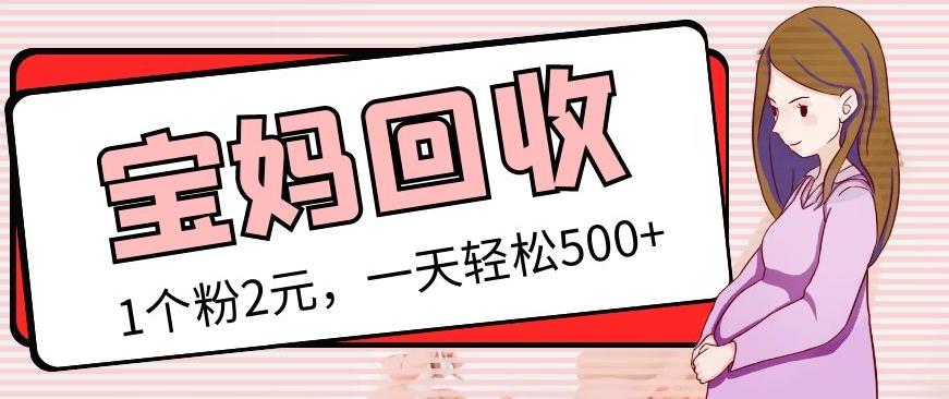 最新宝妈粉回收变现计划及胎教音乐高端变现玩法全套教程！（非老玩法）-汇课新知资源网