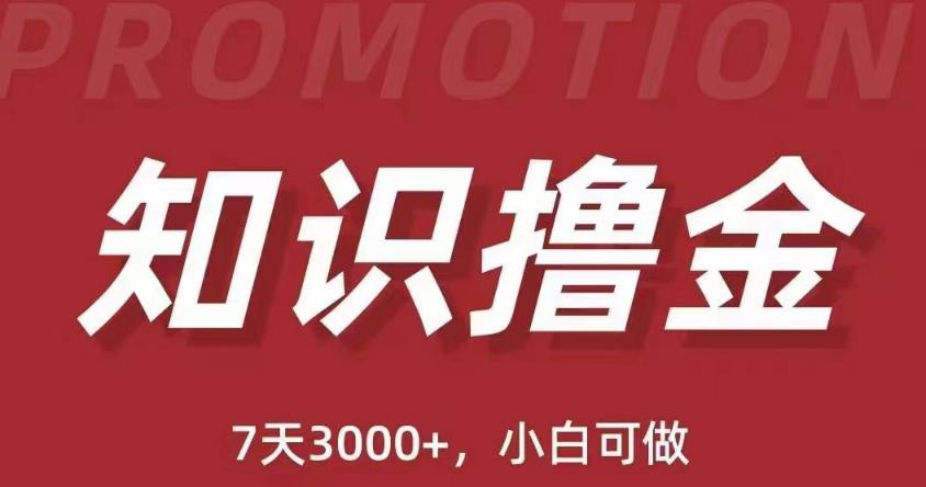 抖音知识撸金项目：简单粗暴日入1000+执行力强当天见收益(教程+资料)-汇课新知资源网
