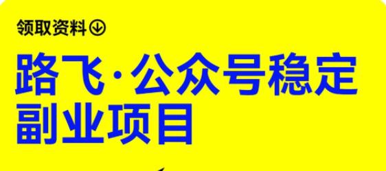 路飞·公众号稳定副业项目，你只要无脑去推广，粉丝和收入，自然就来了-汇课新知资源网
