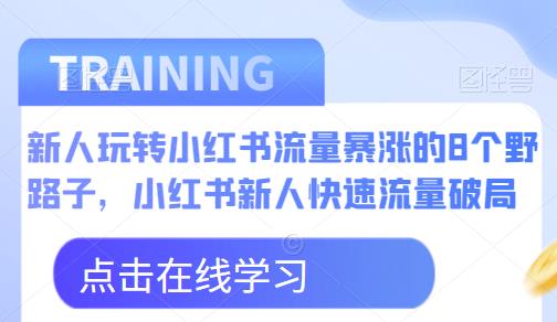 新人玩转小红书流量暴涨的8个野路子，小红书新人快速流量破局-汇课新知资源网