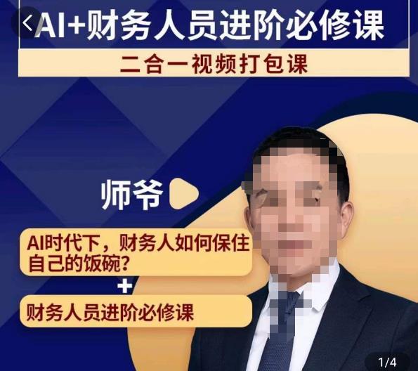 AI+财务人员进阶必修课二合一视频打包课，财务人员进阶必修课-汇课新知资源网
