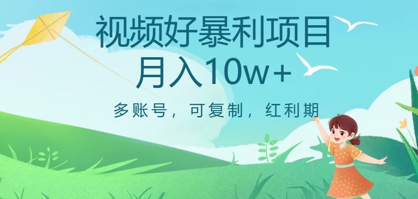 视频号暴利项目，多账号，可复制，红利期，月入10w+【揭秘】-汇课新知资源网