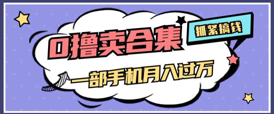 0撸项目月入过万，售卖全套ai工具合集，一单29.9元，一部手机即可【揭秘】-汇课新知资源网