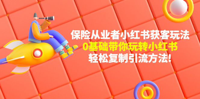 （4575期）保险从业者的小红书获客玩法：0基础带你玩转小红书  轻松复制引流方法-汇课新知资源网
