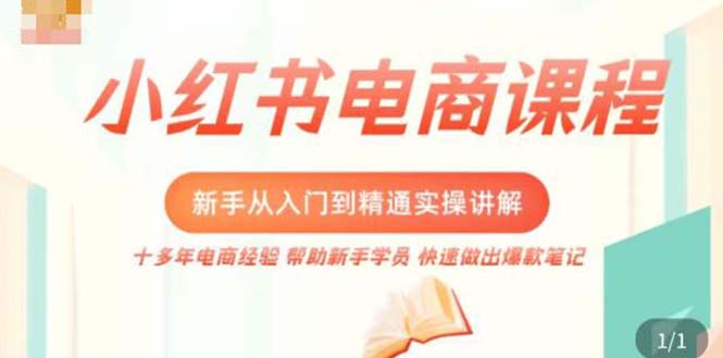（5049期）小红书电商新手入门到精通实操课，从入门到精通做爆款笔记，开店运营-汇课新知资源网