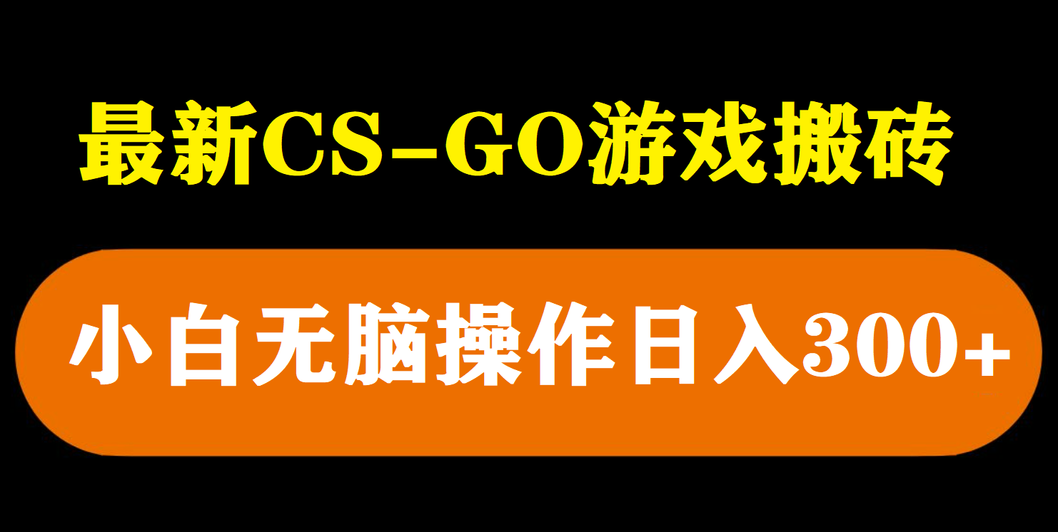 （5760期）最新csgo游戏搬砖游戏，无需挂机小白无脑也能日入300+-汇课新知资源网