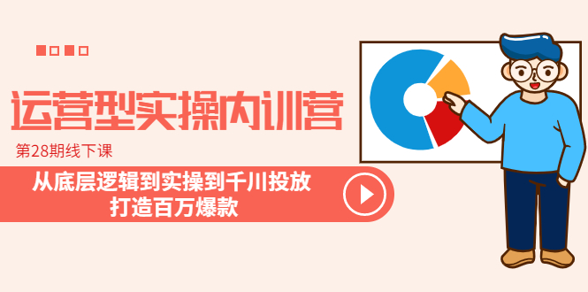 （6067期）运营型实操内训营-第28期线下课 从底层逻辑到实操到千川投放 打造百万爆款-汇课新知资源网