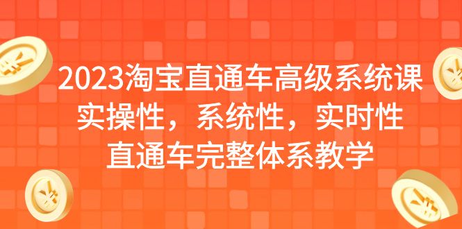 （6535期）2023淘宝直通车高级系统课，实操性，系统性，实时性，直通车完整体系教学-汇课新知资源网