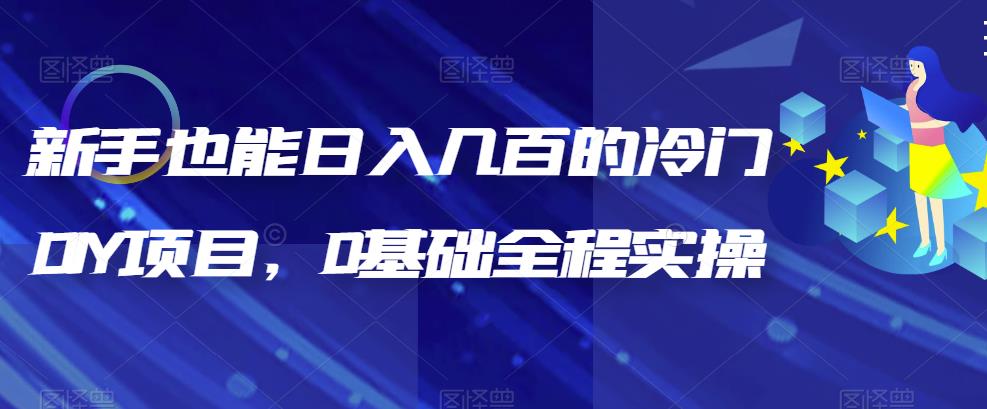 （6630期）新手也能日入几百的冷门DIY项目，0基础全程实操【揭秘】-汇课新知资源网