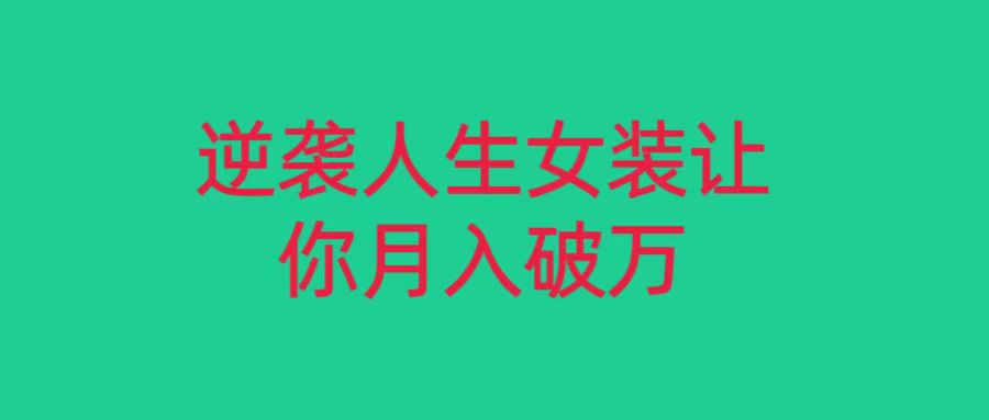 小红书女装无货源月入过万，只要努力就会有成效！-汇课新知资源网