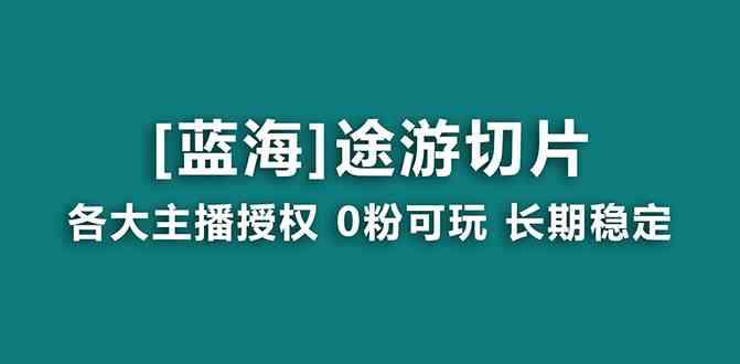 （8871期）抖音途游切片，龙年第一个蓝海项目，提供授权和素材，长期稳定，月入过万-汇课新知资源网
