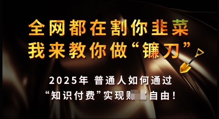 知识付费如何做到月入过W+，2025我来教你做“镰刀”【揭秘】-汇课新知资源网