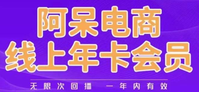 阿呆电商线上年会员,阿呆电商干货分享(更新中)-汇课新知资源网