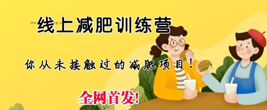 线上减肥训练营,足不出户,仅靠拉几个社群,发几条朋友圈,就可以月实现入五位【揭秘】-汇课新知资源网