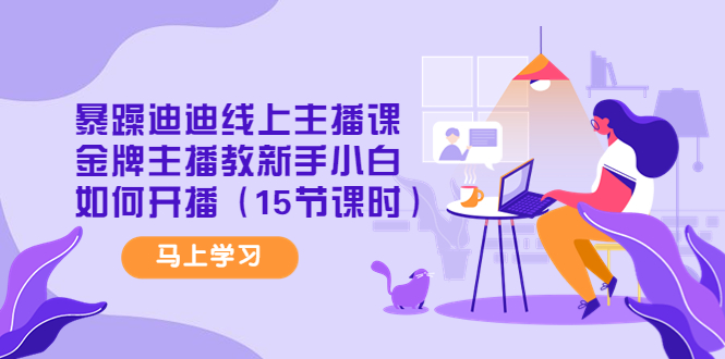 (4203期)暴躁迪迪线上主播课,金牌主播教新手小白如何开播(15节课时)-汇课新知资源网