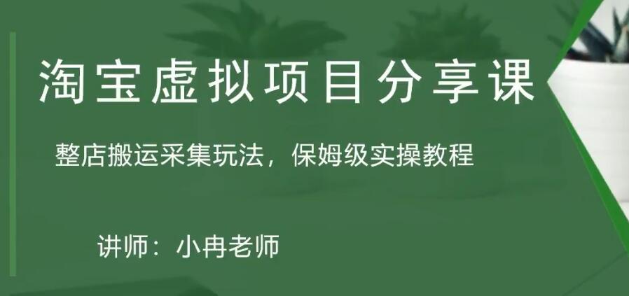 (5090期)淘宝虚拟整店搬运采集玩法分享课:整店搬运采集玩法,保姆级实操教程-汇课新知资源网