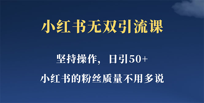 (5674期)小红书无双课一天引50+女粉,不用做视频发视频,小白也很容易上手拿到结果-汇课新知资源网