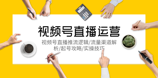 (5730期)视频号直播运营,视频号直播推流逻辑/流量渠道解析/起号攻略/实操技巧-汇课新知资源网
