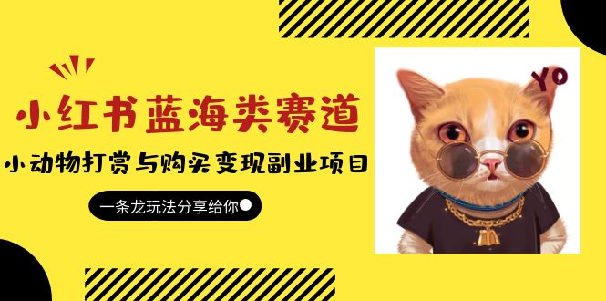（5867期）小红书蓝海类赛道：小动物打赏与购买变现副业项目，一条龙玩法分享给你！-汇课新知资源网