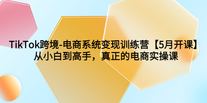 （6058期）TikTok跨境-电商系统变现训练营【5月新课】从小白到高手，真正的电商实操课-汇课新知资源网