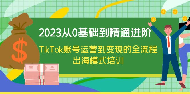 (6299期)2023从0基础到精通进阶,TikTok账号运营到变现的全流程出海模式培训-汇课新知资源网