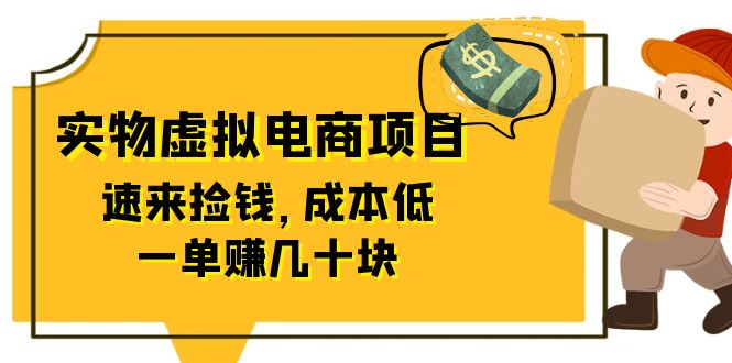 (6371期)东哲日记:全网首创实物虚拟电商项目,速来捡钱,成本低,一单赚几十块!-汇课新知资源网