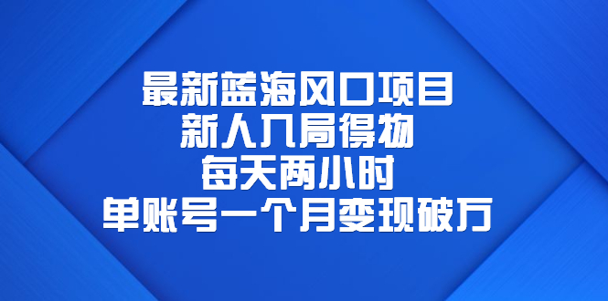 (6514期)最新蓝海风口项目,新人入局得物,每天两小时,单账号一个月变现破万-汇课新知资源网