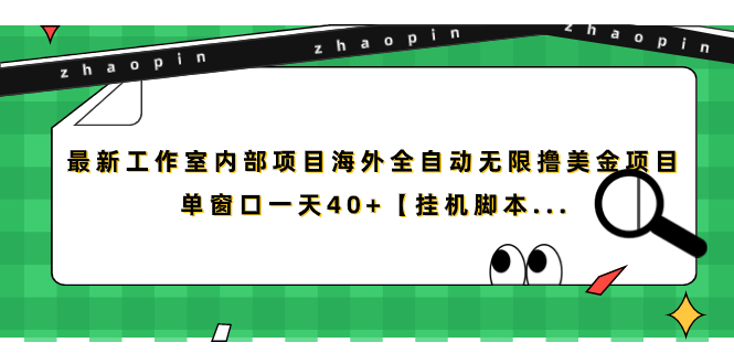 （7091期）最新工作室内部项目海外全自动无限撸美金项目，单窗口一天40+【挂机脚本…-汇课新知资源网