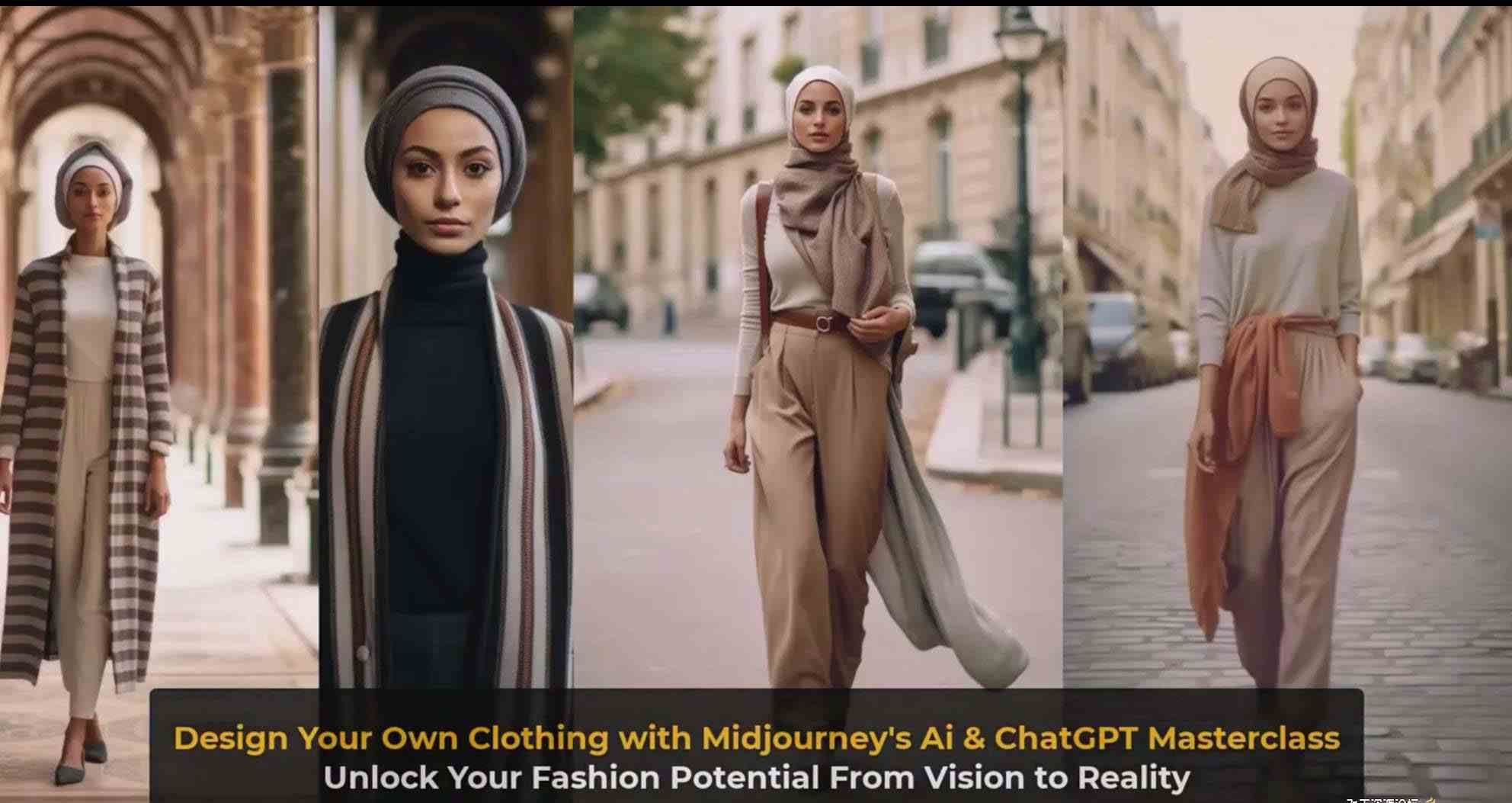 图片[14]-利用 Midjourneys Ai 人工智能设计自己的服装AI大师班-10节课-中英字幕-汇课新知资源网