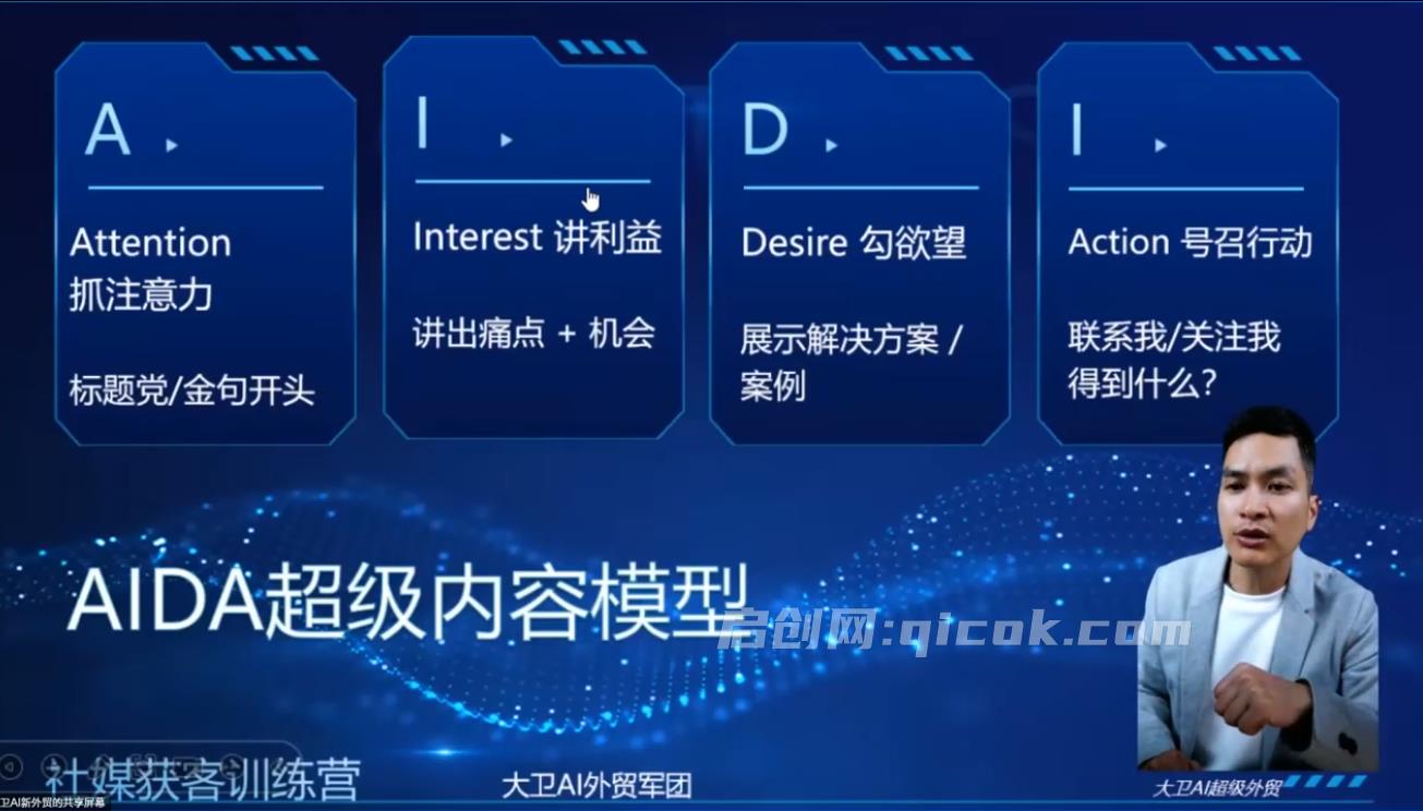 大卫老师-外贸社媒获客独家训练营2026年2月份(价值2980元)