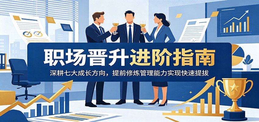 职场晋升进阶指南:深耕七大成长方向,提前修炼管理能力实现快速提拔-汇课新知资源网