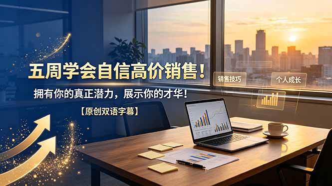 （19071期）五周学会自信高价销售！拥有你的真正潜力，展示你的才华！【原创双语字幕】-汇课新知资源网