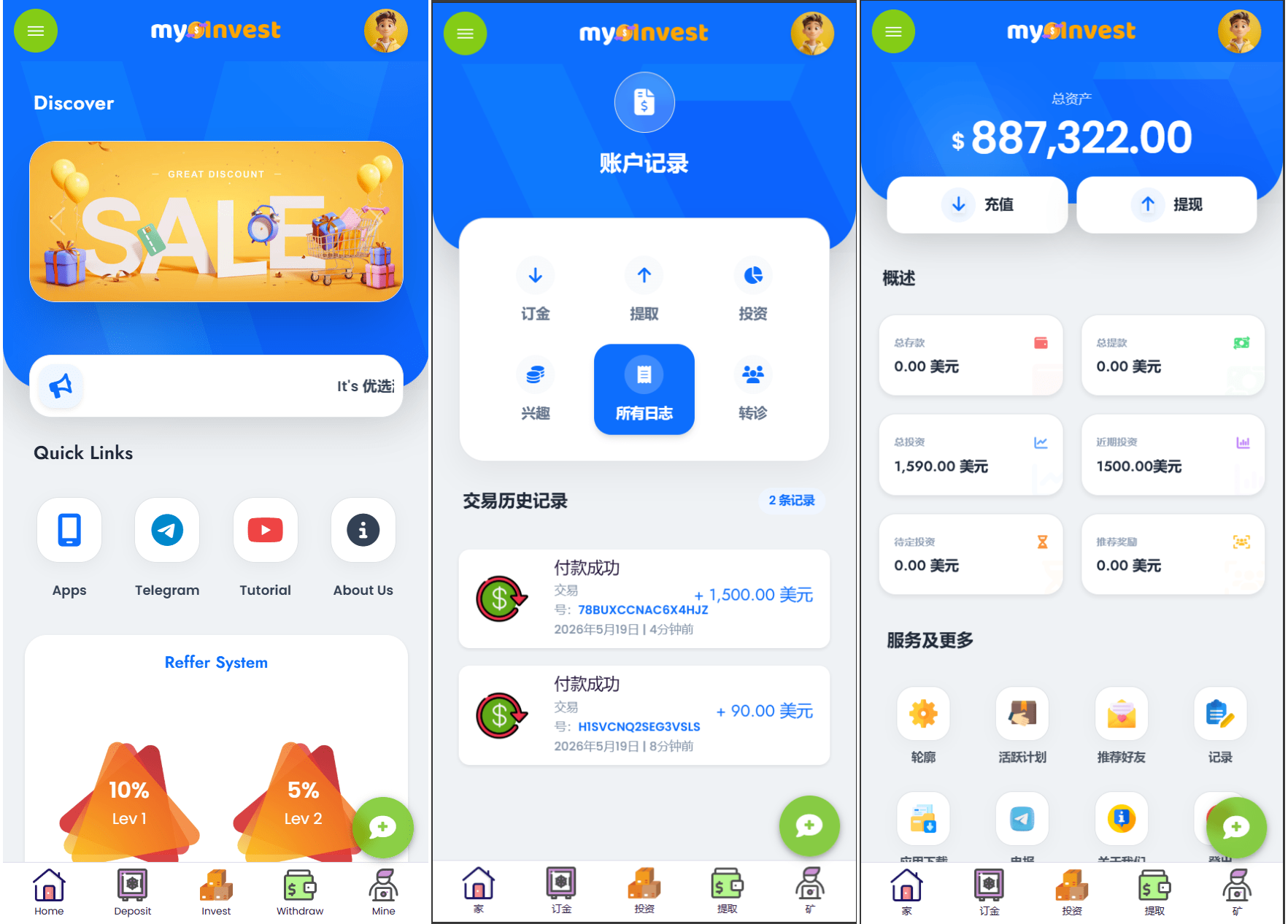 多语言自定义产品系统/企鹅养殖投资返利/一键安装-汇课新知资源网