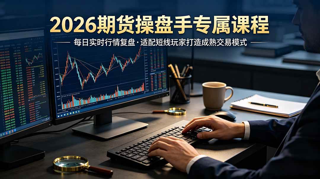 （19093期）2026期货操盘手专属课程-更新6月，每日实时行情复盘，适配短线玩家打造成熟交易模式-汇课新知资源网