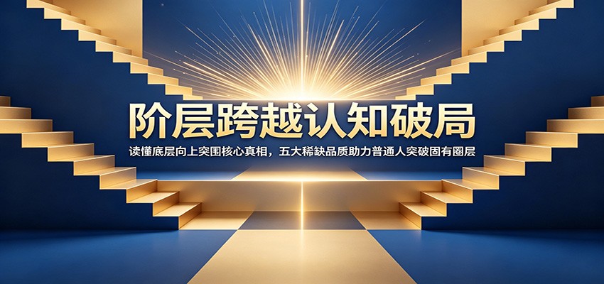 阶层跨越认知破局：读懂底层向上突围核心真相，五大稀缺品质助力普通人突破固有圈层-汇课新知资源网