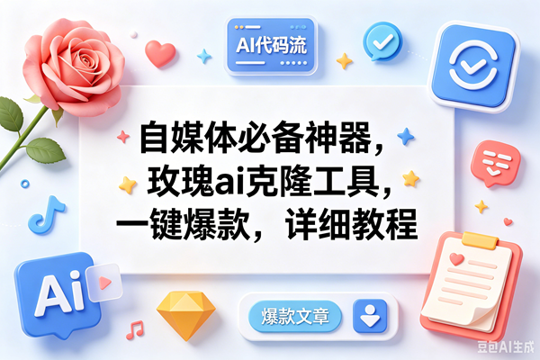 （18882期）玫瑰克隆ai工具，一键爆款ai工具，自媒体必备神器，50多个功能，详细教程-汇课新知资源网