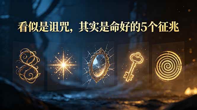 （19089期）付费文章：看似是诅咒，其实是命好的5个征兆-汇课新知资源网