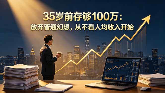 (18689期)35岁前存够100万:放弃普通幻想,从不看人均收入开始-汇课新知资源网